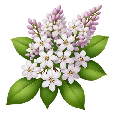 White lilac sticker