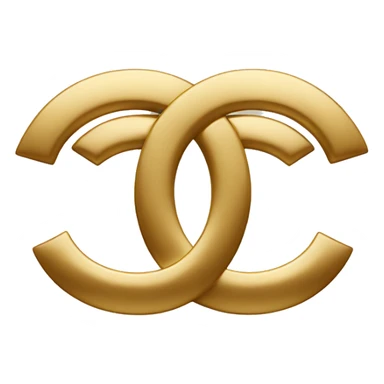 Chanel golden logo sticker