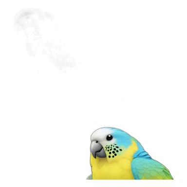 yellow and blue parrot budgie sticker