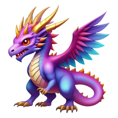 Epic legendary complex detailed gradients aesthetic-scenery-Fakémon-creature sticker