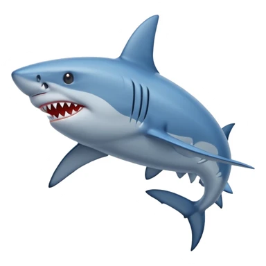 Shark hype blue sticker