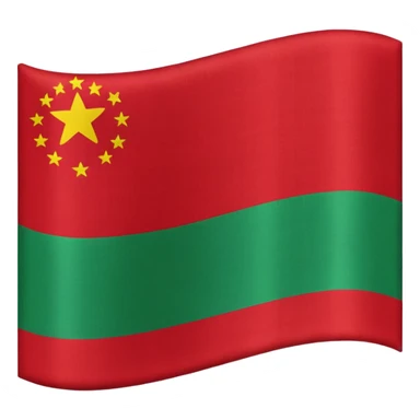 plain Flag with Red, Black and Green horizontal stripes flag  with no flag pole sticker