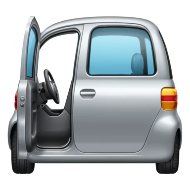 car door open from front view sticker