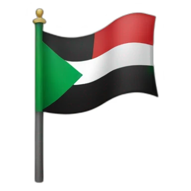 Palestine flag without the white sticker