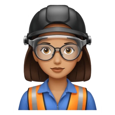 opérateur contrôle non destructif féminin brune sticker