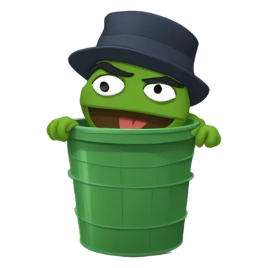 Oscar the Grouch x Vecna sticker