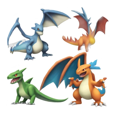  Latios-Silvally-Flygon-Charizard-Fakémon  sticker
