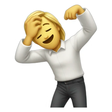 Homme qui effectue un dab sticker