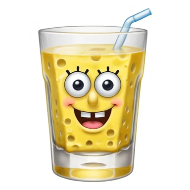 SpongeBob drinking alcohol  sticker