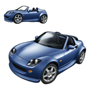 dark blue smart roadster coupé sticker