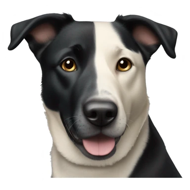 black lab and blue heeler mix dog  sticker