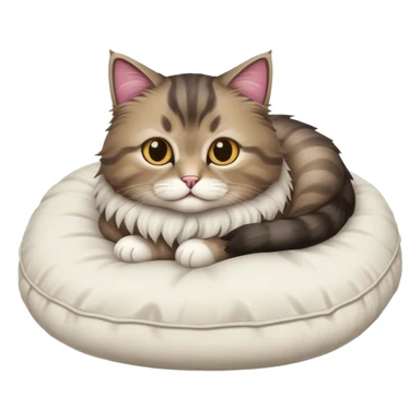 cat on the pillows sticker