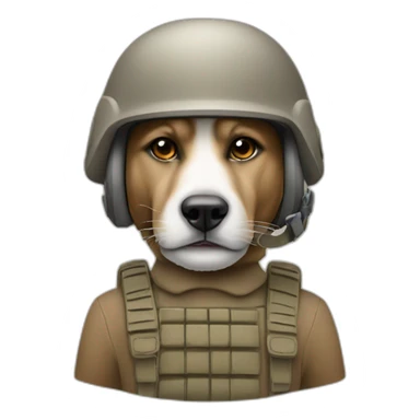 Taupe animal avec un casque de soldat sticker
