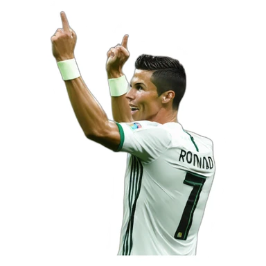 Cristiano Ronaldo scoring his goal sticker