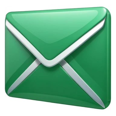 green mail icon sticker