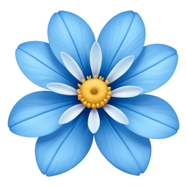Flor azul sticker