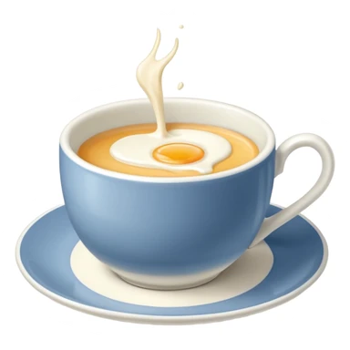 English Breakfast: Teacup with milk















 sticker