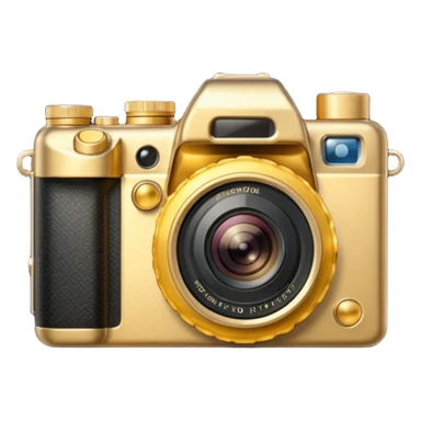 a premium to quality made of gold photocamera sticker