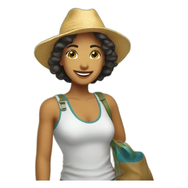 Viagem de férias america latina sticker