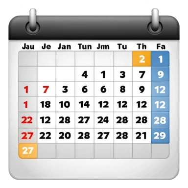 calendar page january 23 sticker