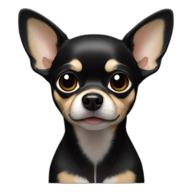 Chihuahua noir sticker