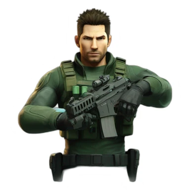 Chris redfield vape 2077 sticker
