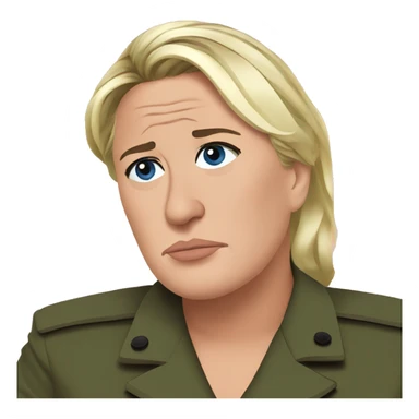 Marine Le Pen sad sticker