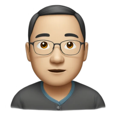 Portrait of a Chinese resident sticker