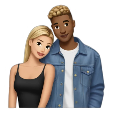Justin and hailey bieber sticker