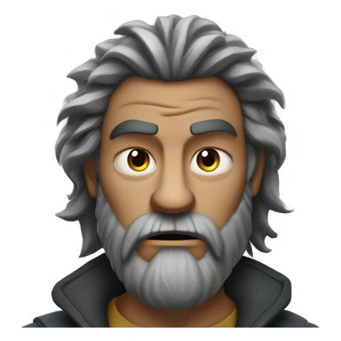 Really really scary and mean man sticker