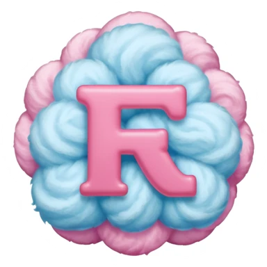 Pink Fur T letter sticker