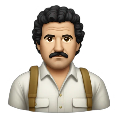 Pablo Escobar enfadado sticker