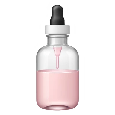pale pink serum bottle with white top sticker