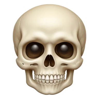 Skull. Shushing sticker