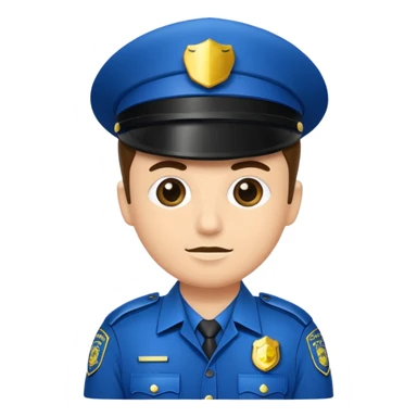 fancy police officer sticker