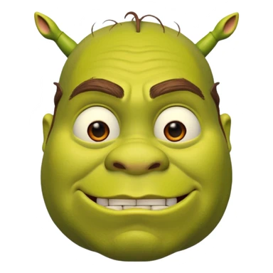 Shrek asombrado sticker