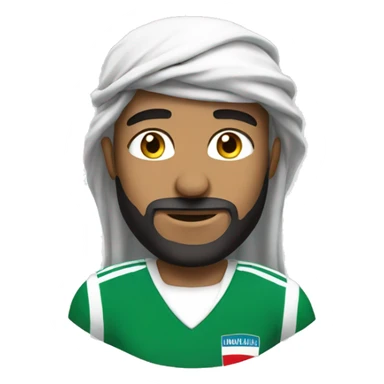 Un arabe qui joue a football sticker