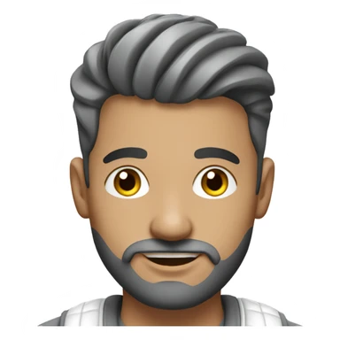 an attractive barber man wearing a grey tracksuit  sticker