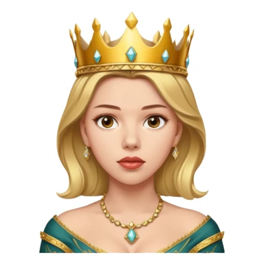 Scarlett Johansson, wearing crown  sticker