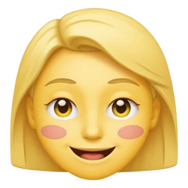 person with a winking face emoji style sticker