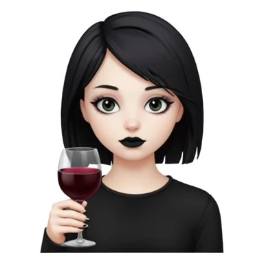 Bebendo vinho  adolescente emo sticker