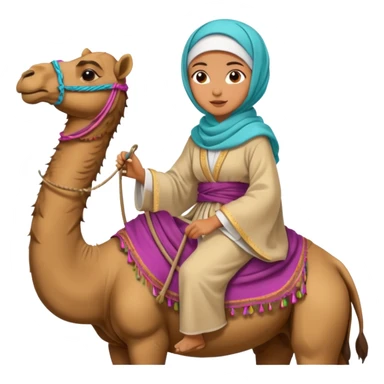 Desert Nomad Traveler with camel sticker