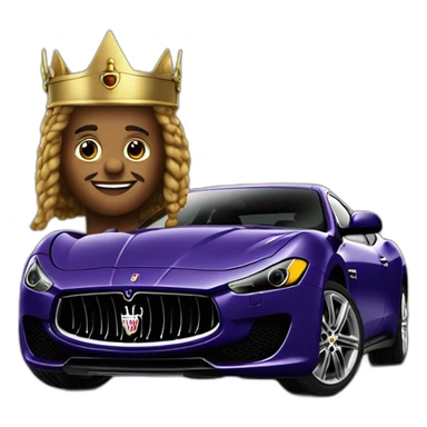 Vinking dans une Maserati sticker