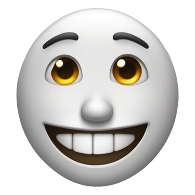 happy face that’s a little too happy ￼ sticker