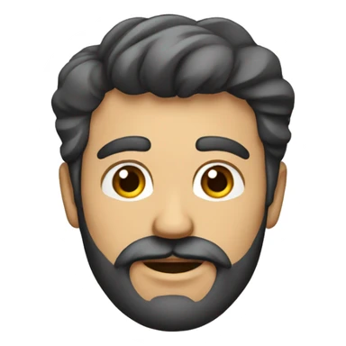 Hombre calvo con barba sticker