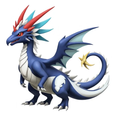 Silvally-Nargacuga-Latios-Reshiram-Giratina-Salandit-Pokémon-Fakémon-fusion-animal-hybrid-creature sticker