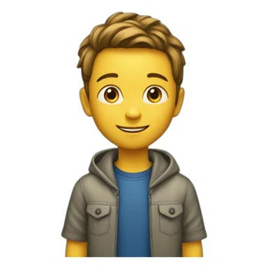 Enfant sur chat sticker