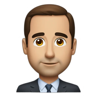 Micheal Scott avec une tasse de café  sticker