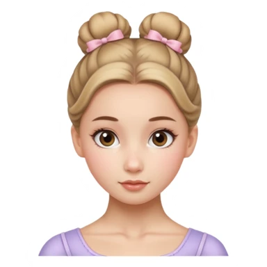 ballet bun  hair princes  sticker