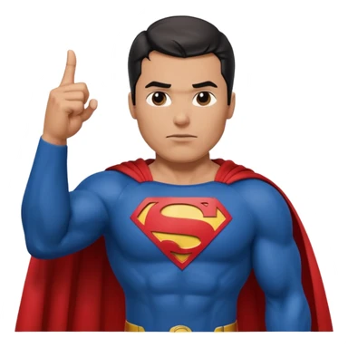 Superman Giving the Middle Finger sticker